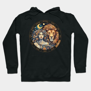 ZODIAC Leo - Astrological LEO - LEO - ZODIAC sign - Van Gogh style - 4 Hoodie